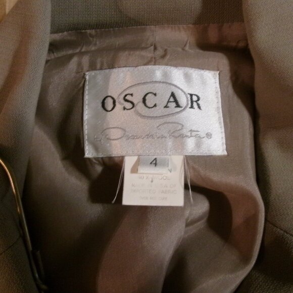 Gray Ladies Oscar Suit Jacket Size 4 - Picture 4 of 4
